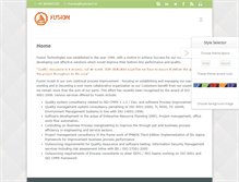 Tablet Screenshot of fusiontech.in